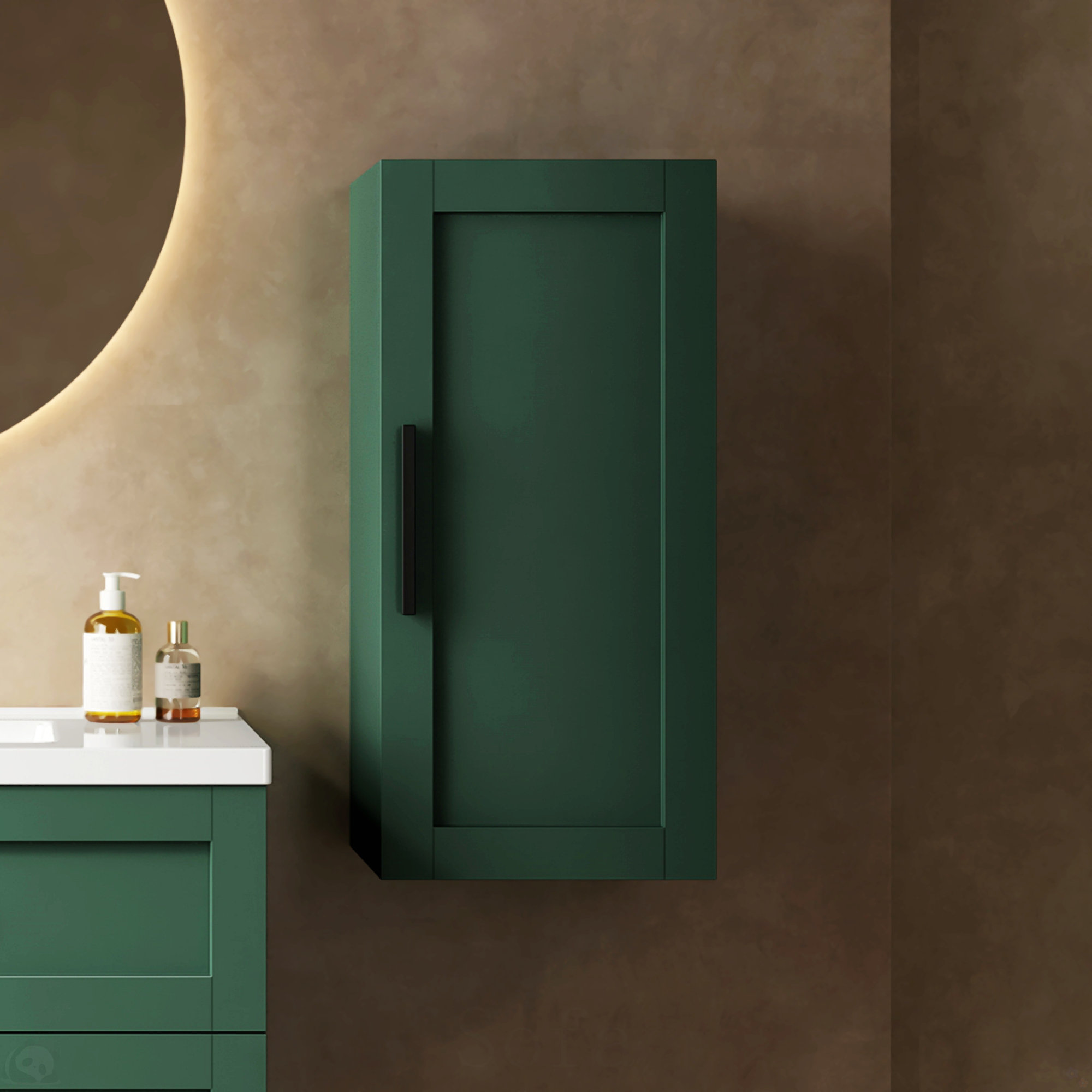 Latitude Run® JOVI 14" Wall-Mounted Floating Bathroom Vanity Side Cabinet With A Door And A ...